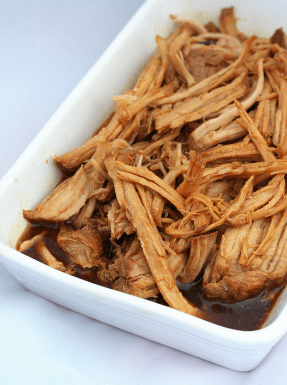 Dish of pulled pork