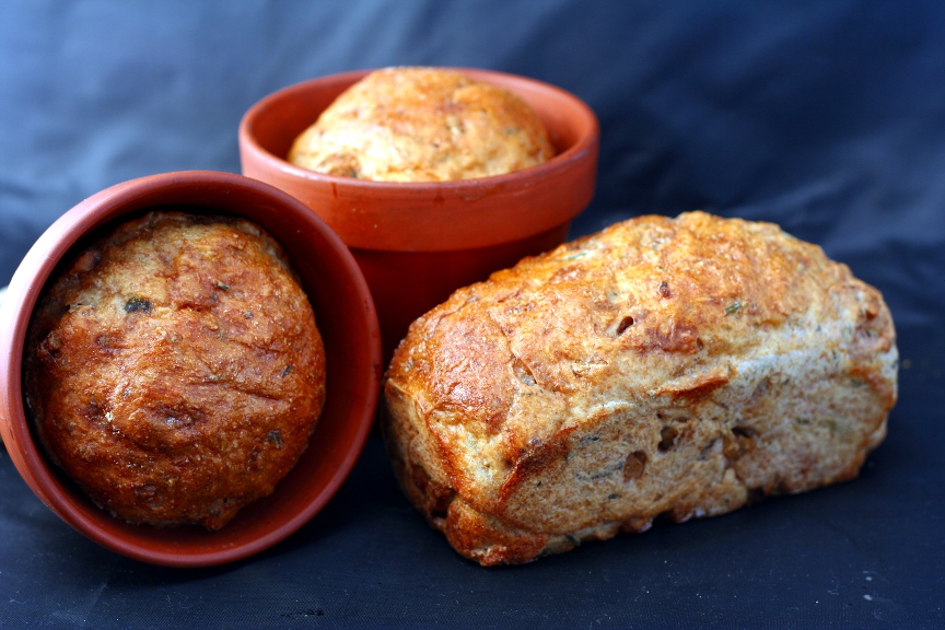 Herb and walnut rolls