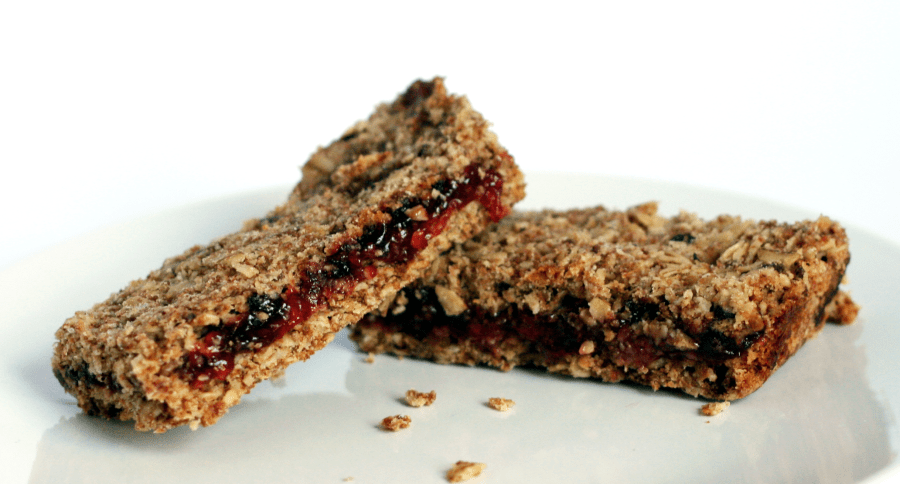 Raspberry Oat Slice