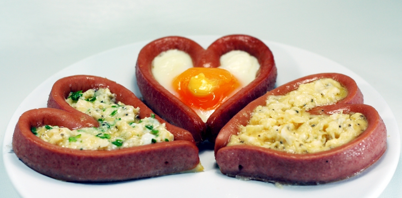 Heart Eggs