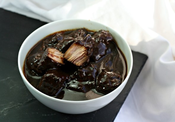A bowl of Pork Adobo