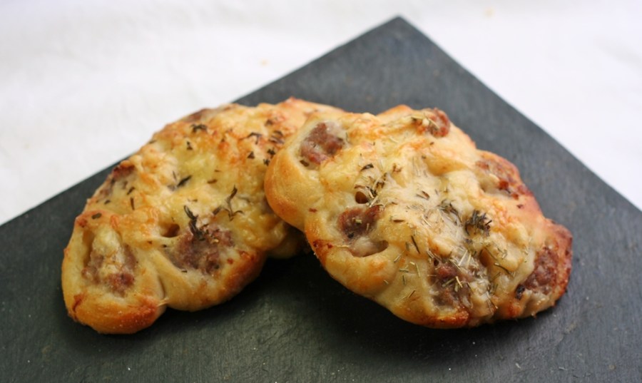 Sausage Rings in Bread