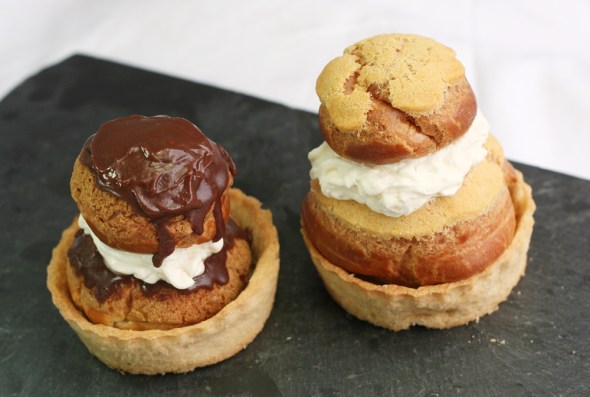 Sweet (L) and Savoury (R) Religieuses