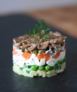 Vegetable stack salad