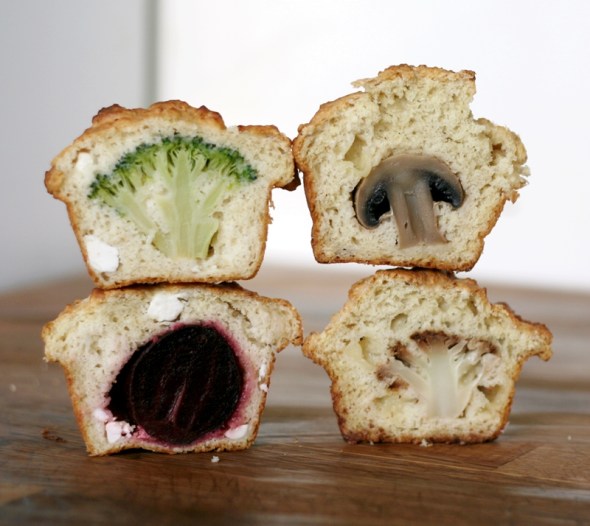 Veggie Scones close-up