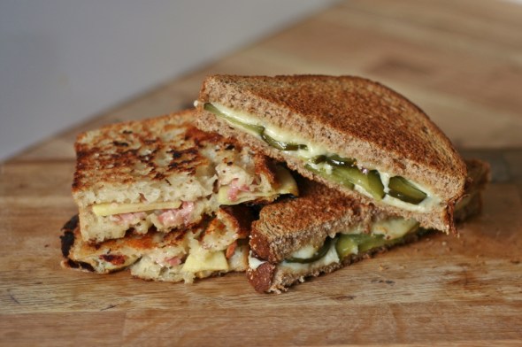 Toasted cheese sandwiches