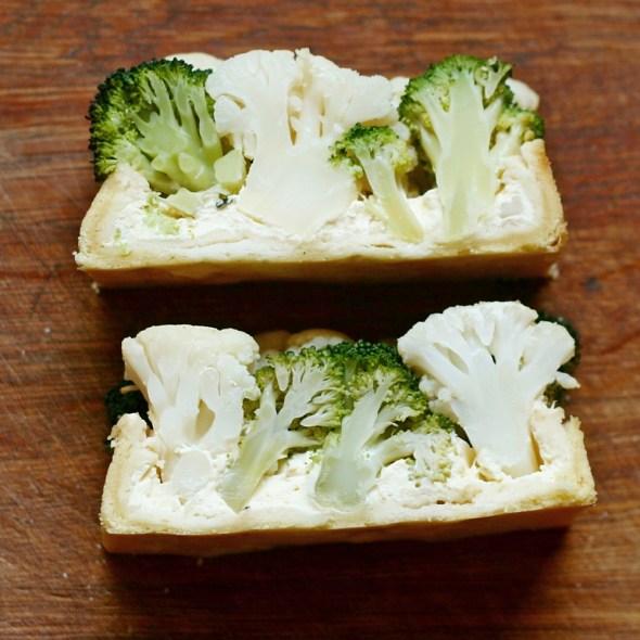 Cross-section of Checkerboard Tart