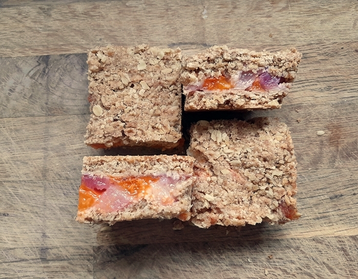 Peach & Apricot Crumble Bars