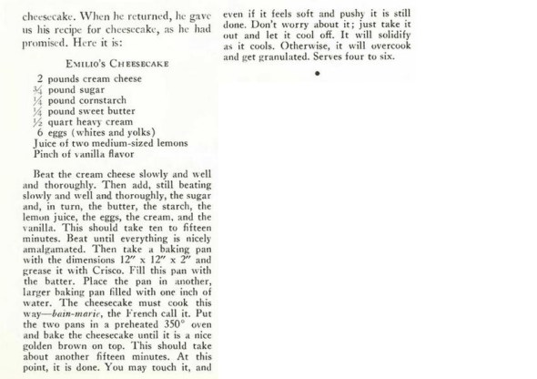 Emilio's Cheesecake